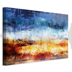 Abstract Hot Land Floral Canvas Print