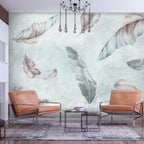 Wall Mural Leaves - Dancing in the Wind