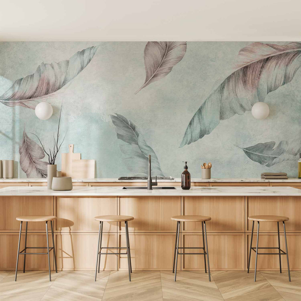 Wall Mural Leaves - Dancing in the Wind