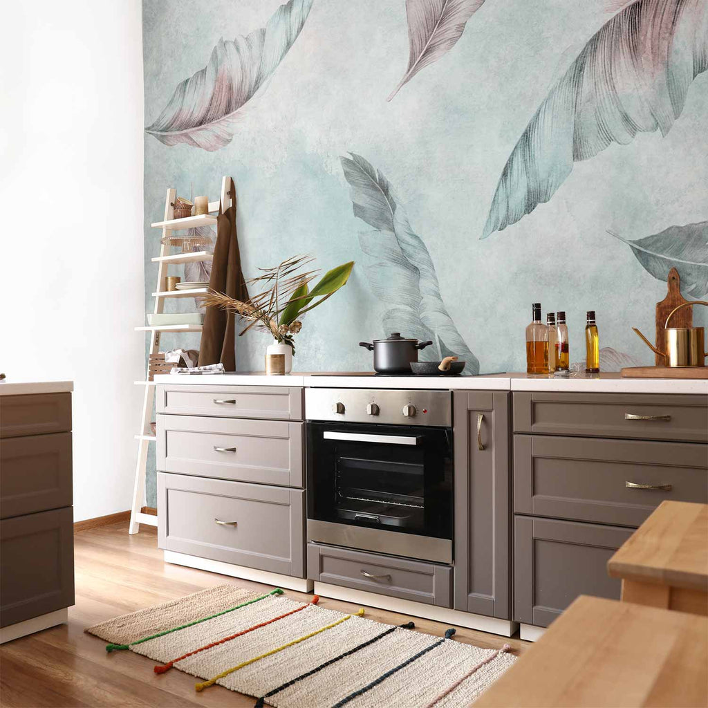 Windblown Leaves Nature Wall Mural