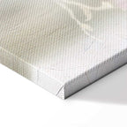 White Magnolia Flowers Wide Canvas Print