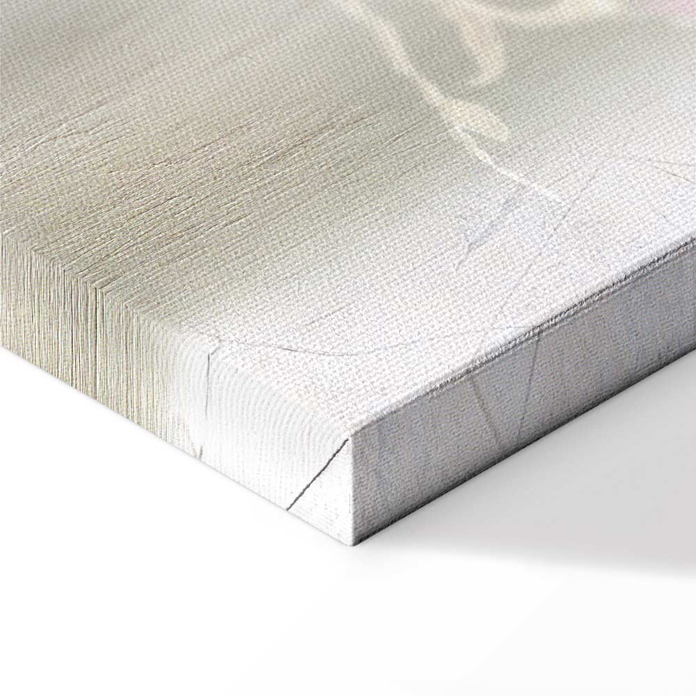 White Magnolia Flowers Wide Canvas Print