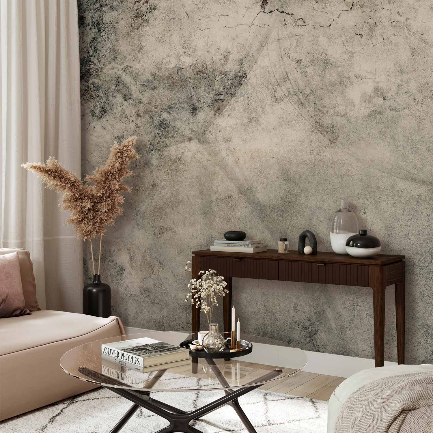 Wall Mural - Industrial Flowers Wall Art