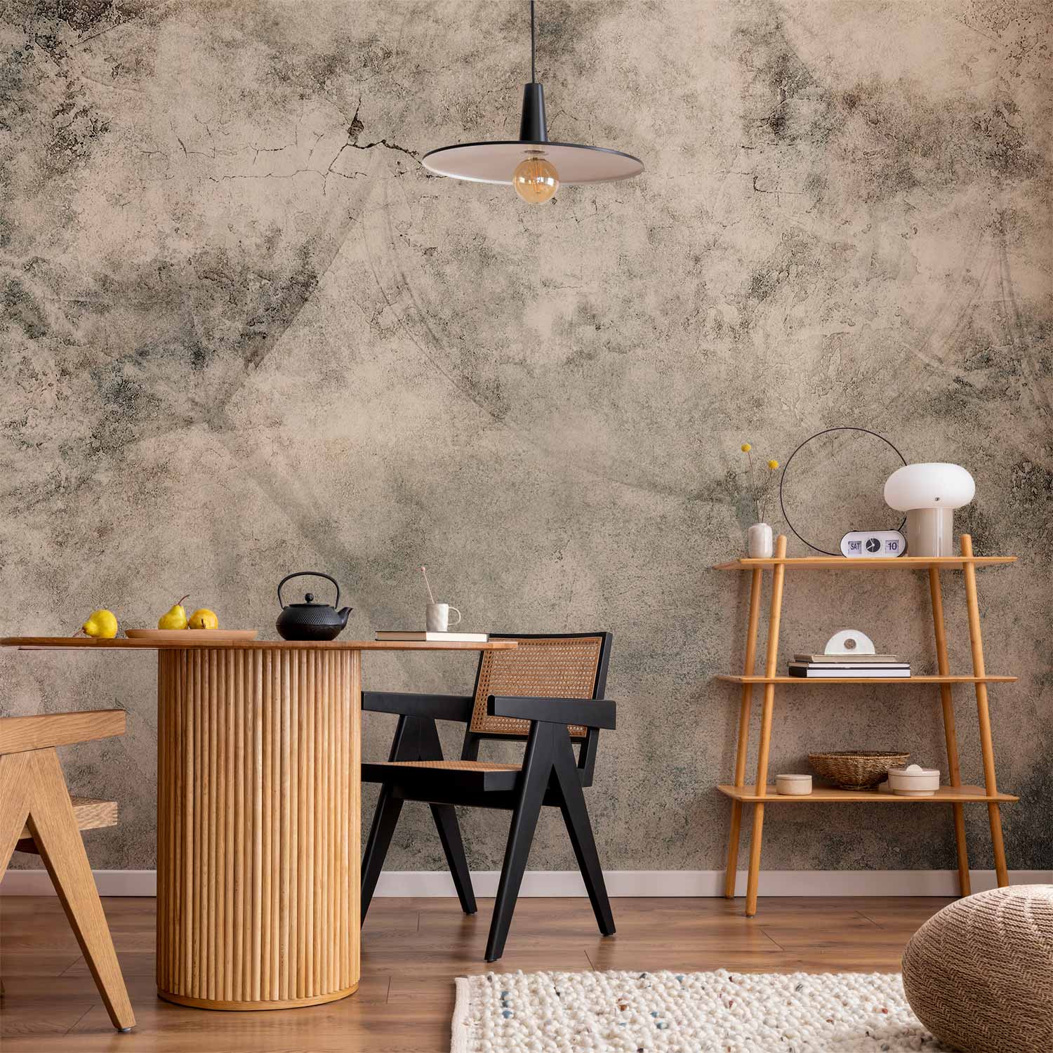 Wandbild – Industrielle Blumen-Wandkunst