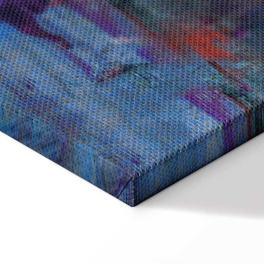 Autumn Birds and Trees Colorful Canvas Print