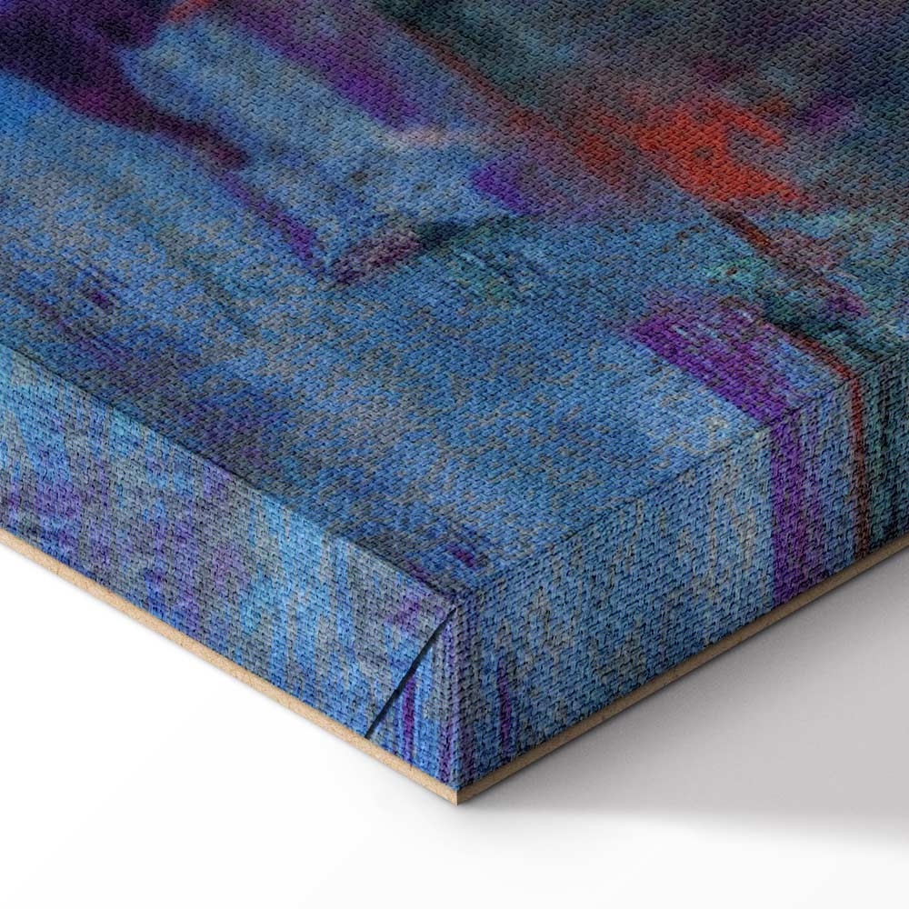 Autumn Birds and Trees Colorful Canvas Print