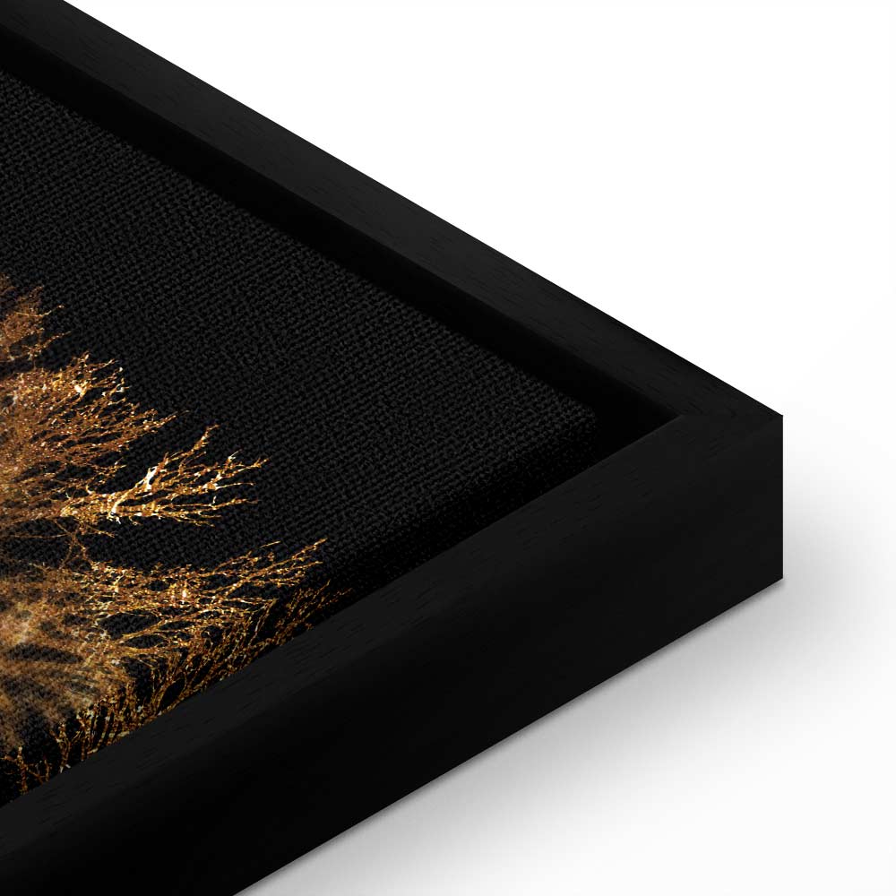 Golden Forest Landscape Canvas Print