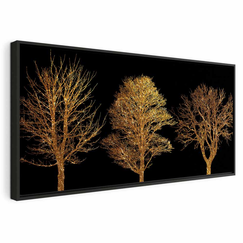 Golden Forest Landscape Canvas Print