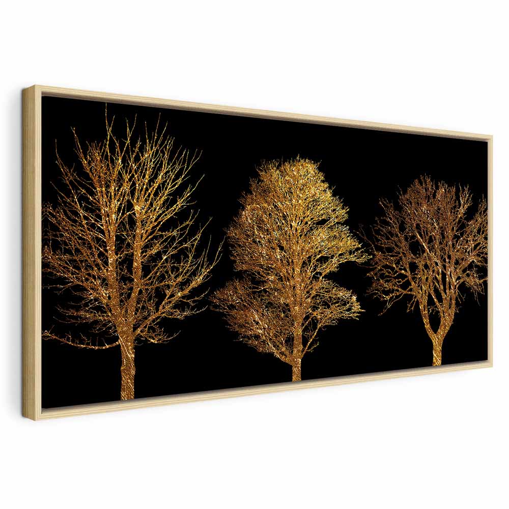 Golden Forest Landscape Canvas Print