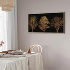 Golden Forest Landscape Canvas Print