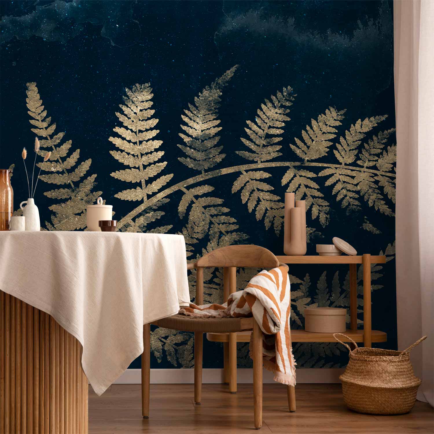 Wall Mural Leaves - Magic Night