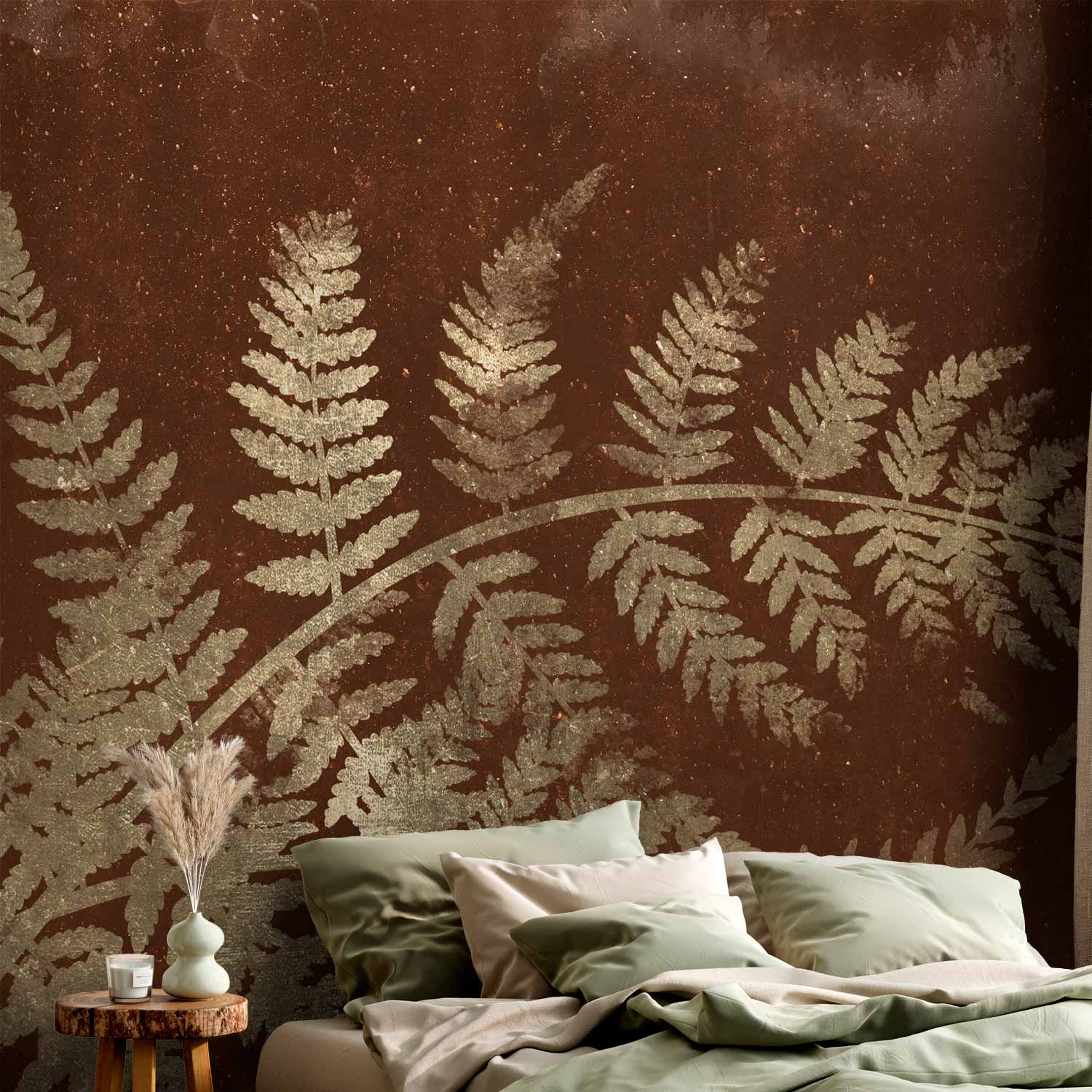 Magic Night Leaf Forest Wall Mural