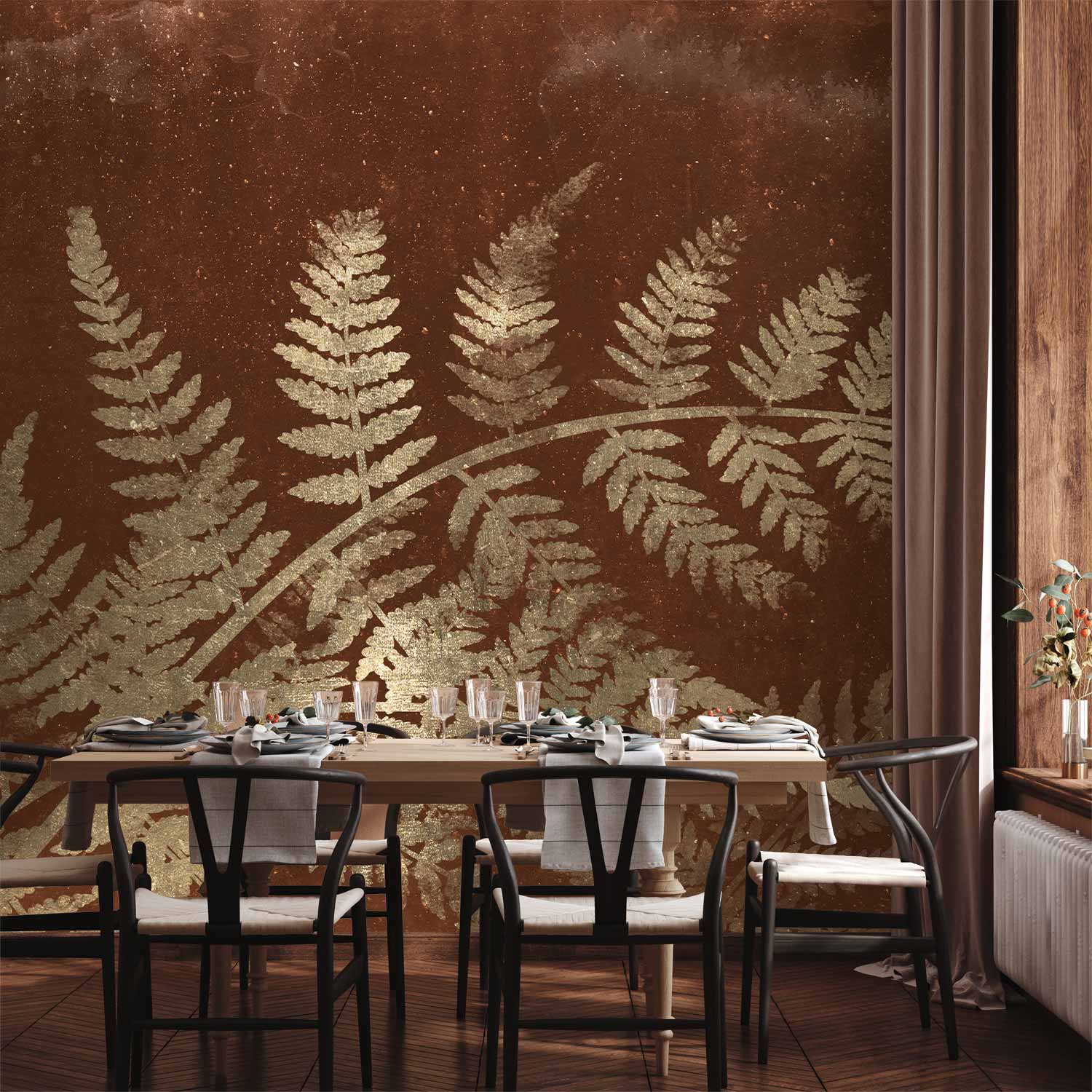 Wall Mural - Magic Night Leaves