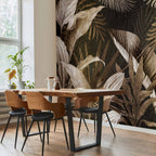 Frozen Leaves Nature Wall Mural