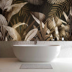 Frozen Leaves Nature Wall Mural