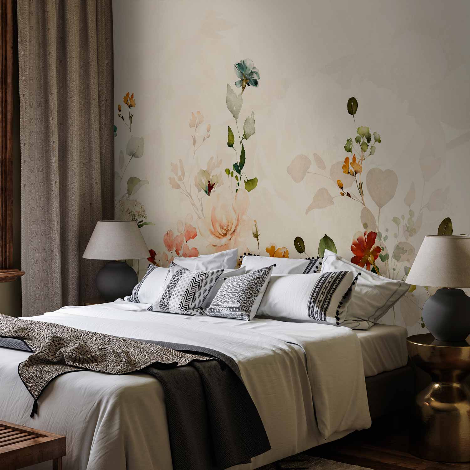 Spring Meadow Floral Wall Mural