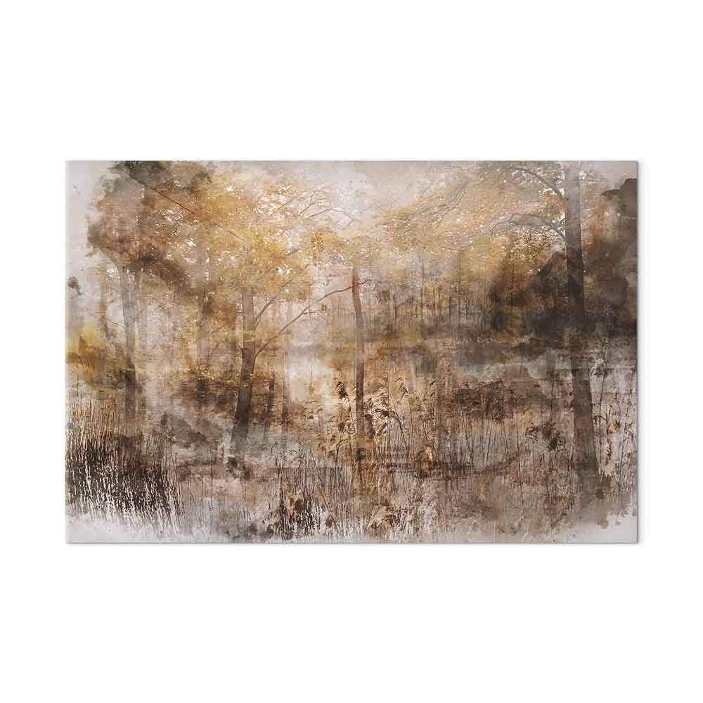 Forest Heart Vintage Canvas Print