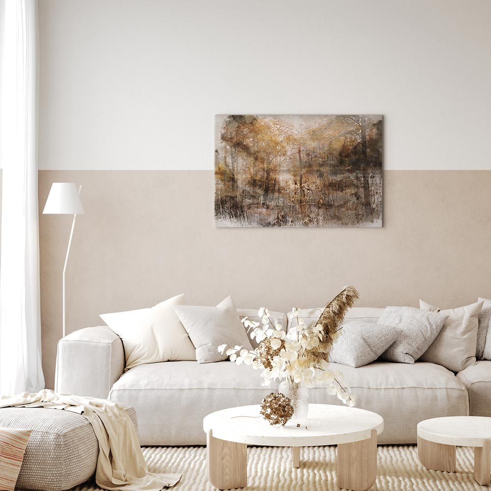 Forest Heart Vintage Canvas Print