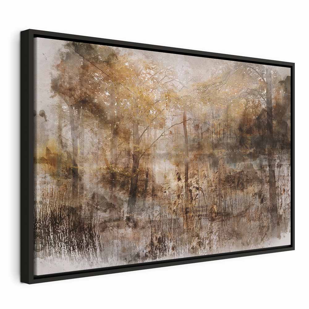 Forest Heart Vintage Canvas Print