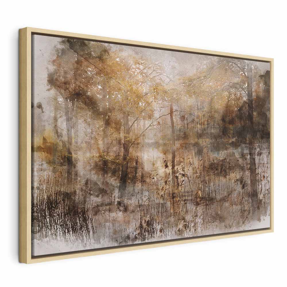 Forest Heart Vintage Canvas Print