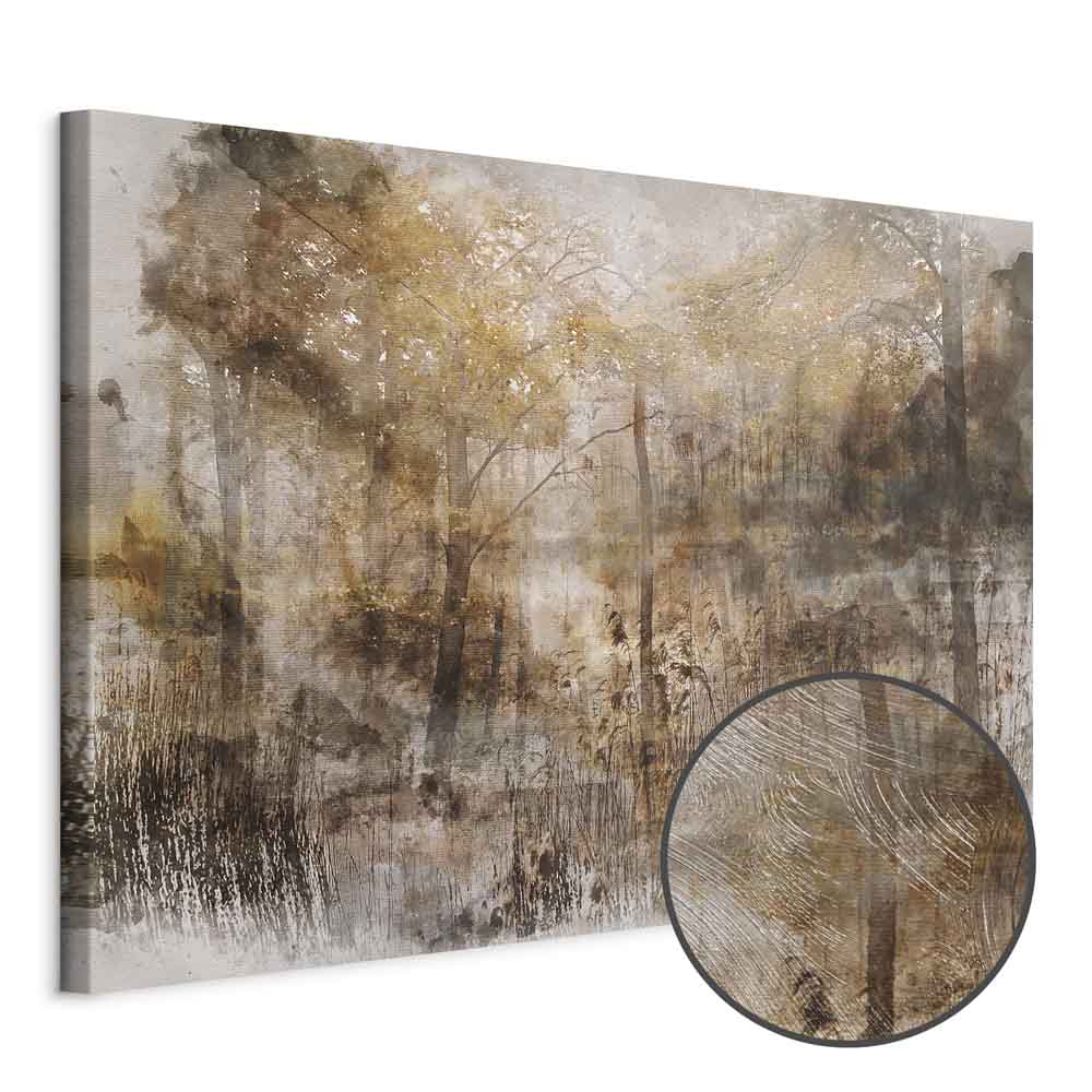 Forest Heart Vintage Canvas Print