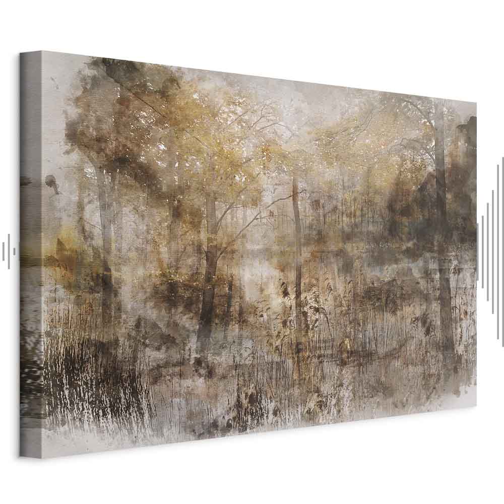 Forest Heart Vintage Canvas Print