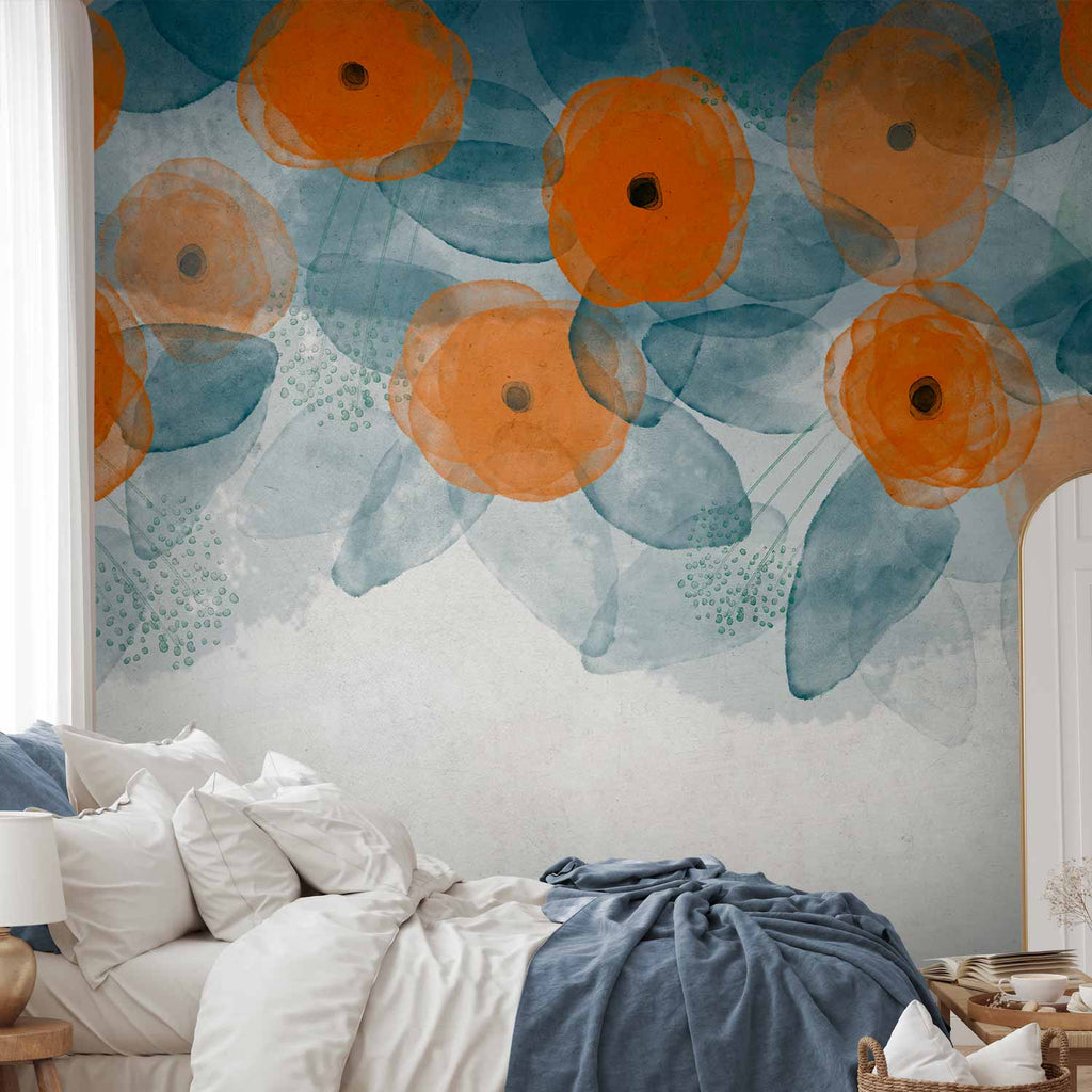 Watercolour Floral Garden Wall Mural