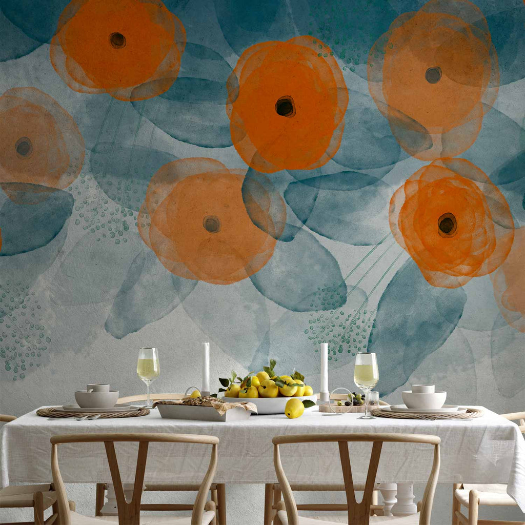 Watercolour Floral Garden Wall Mural