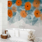 Watercolour Floral Garden Wall Mural