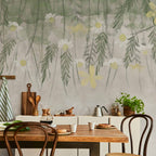 Wall Mural Home Herbarium Subtle Floral Watercolour