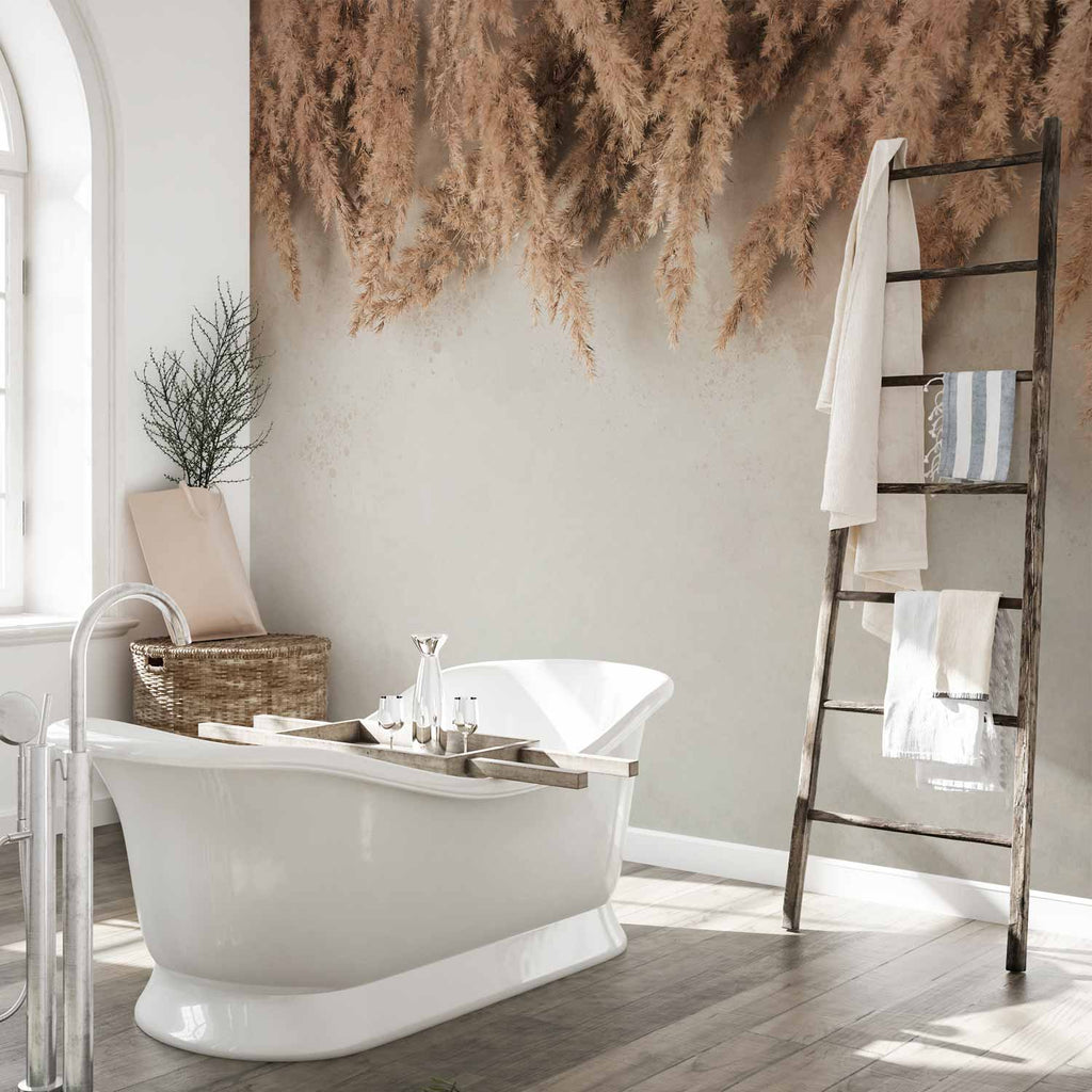 Peaceful Leaf Pattern Wall Mural