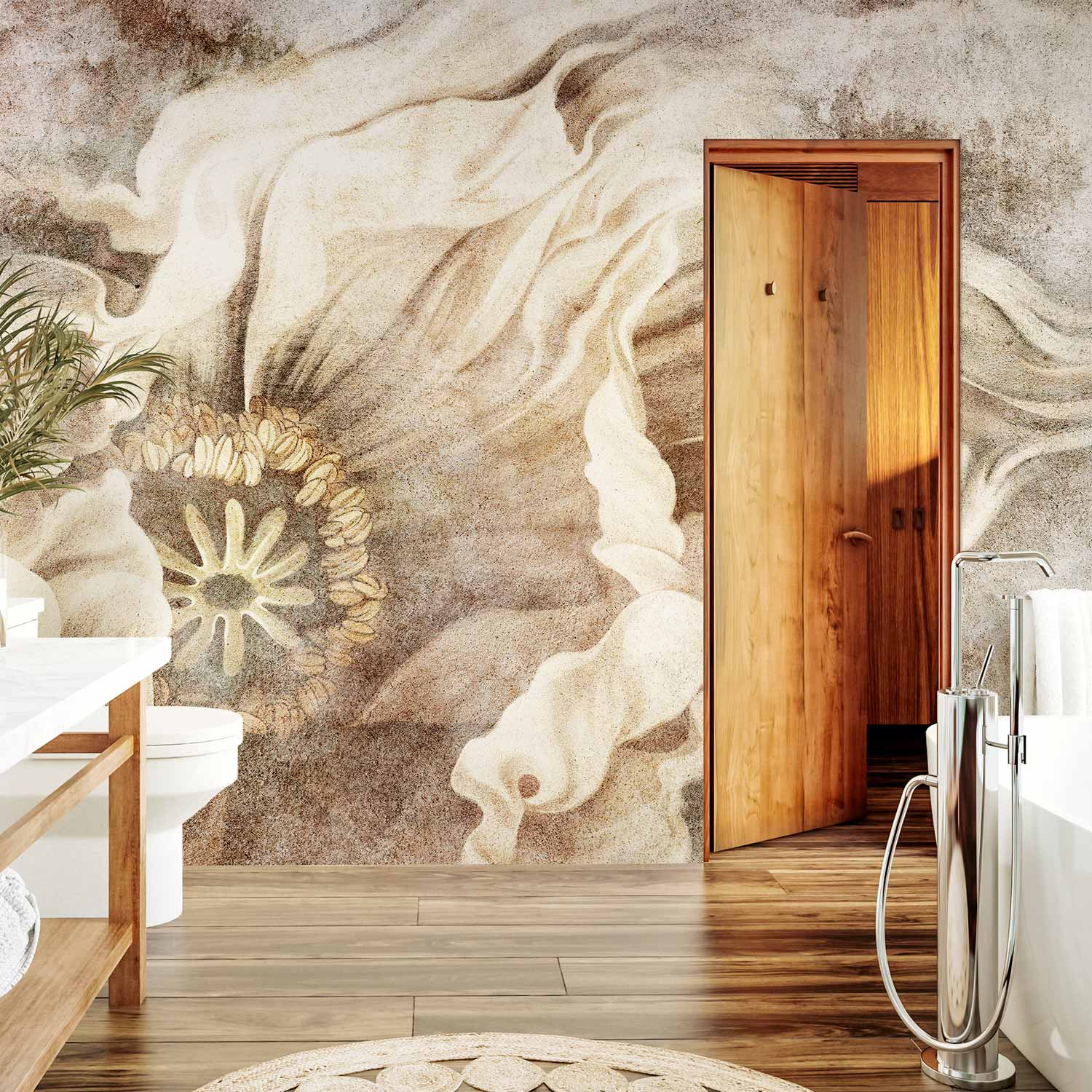 Abstract Magic Flower Wall Mural