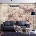 Wandbild – Blumen auf Brettern