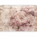 Wandbild – Blumen auf Brettern