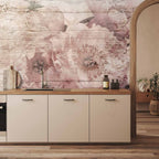 Wandbild – Blumen auf Brettern