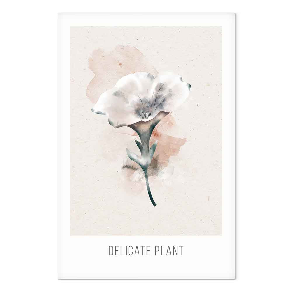 Delicate Plant Vertical Canvas Print