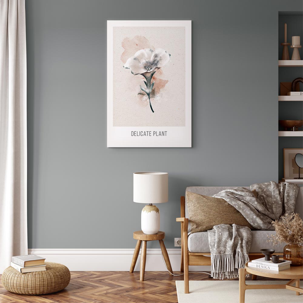 Delicate Plant Vertical Canvas Print