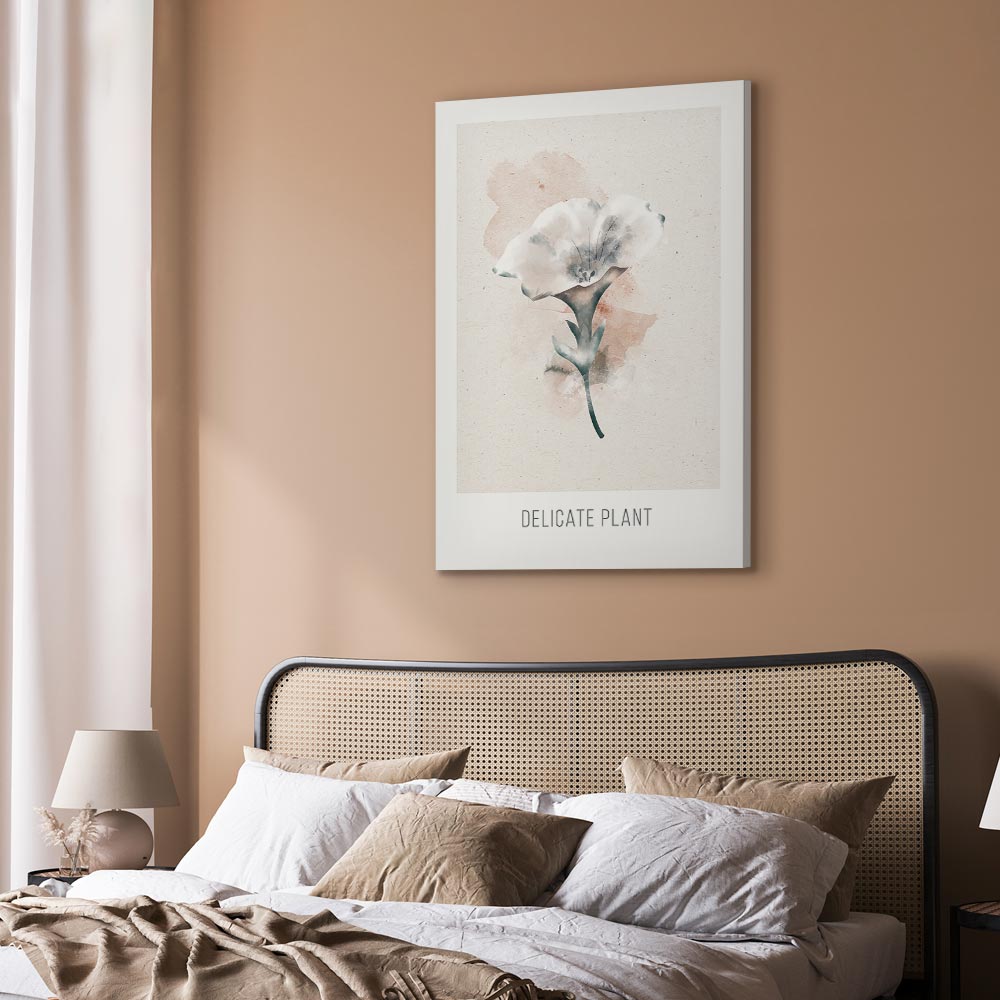 Delicate Plant Vertical Canvas Print