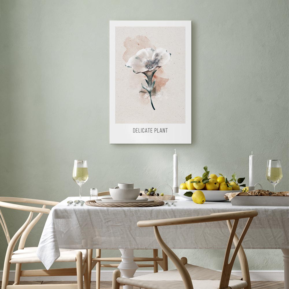 Delicate Plant Vertical Canvas Print