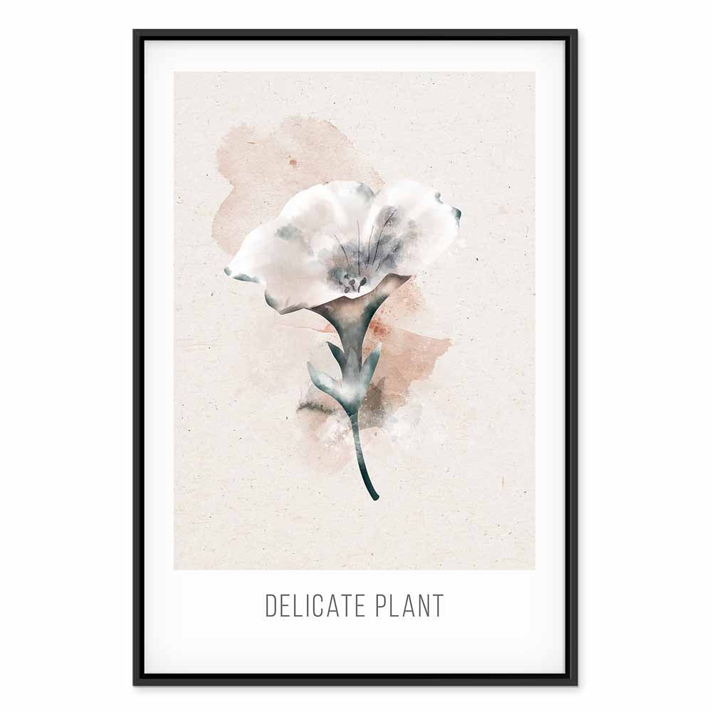 Delicate Plant Vertical Canvas Print
