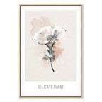 Delicate Plant Vertical Canvas Print