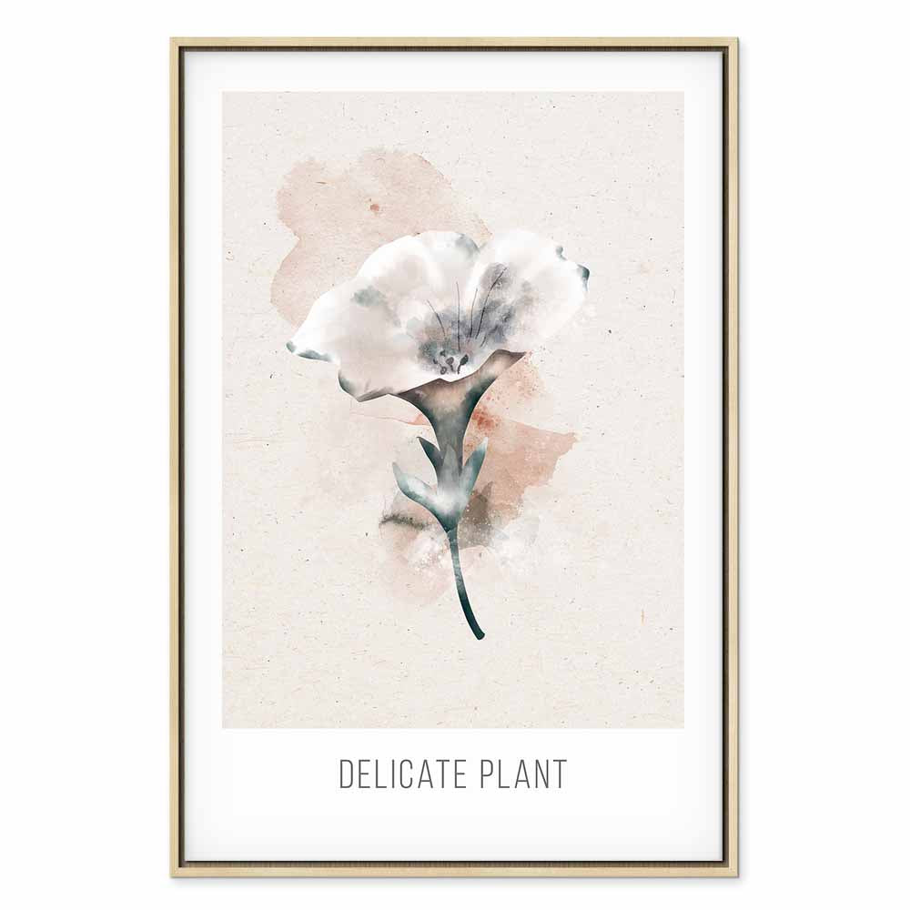 Delicate Plant Vertical Canvas Print