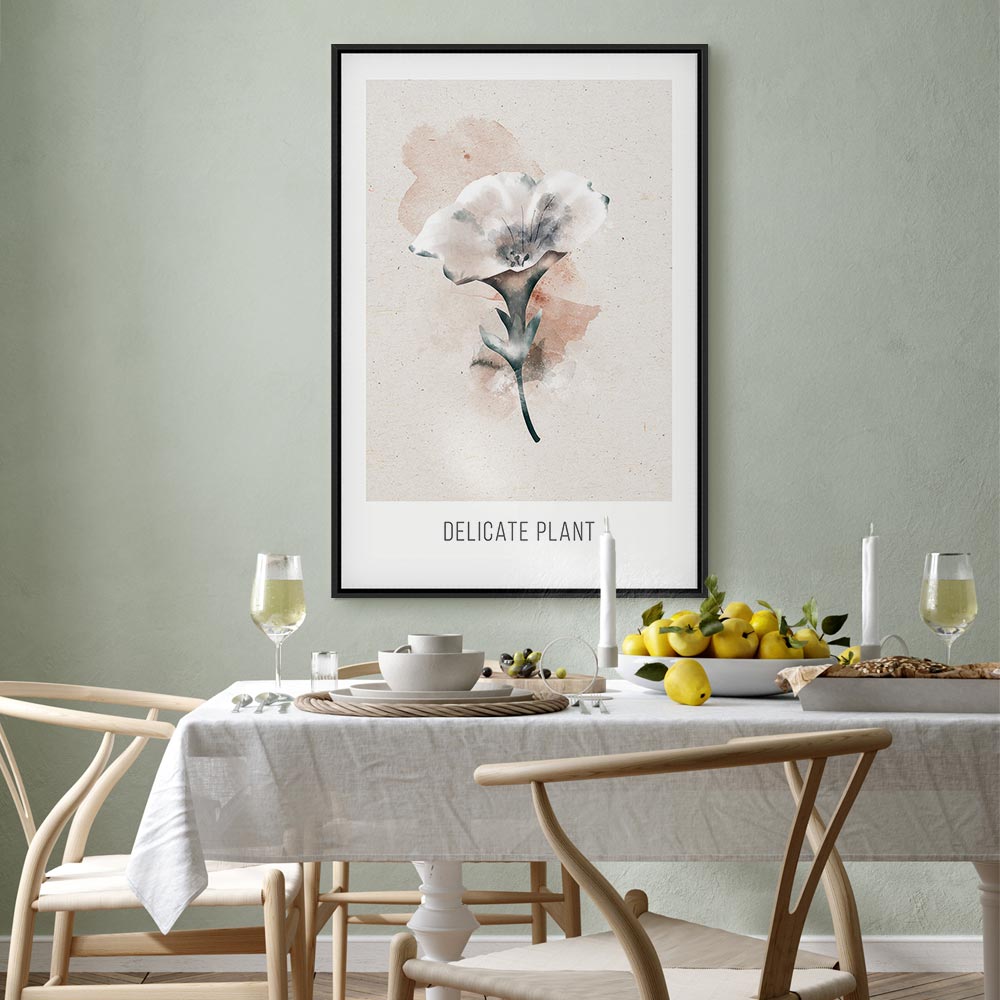 Delicate Plant Vertical Canvas Print