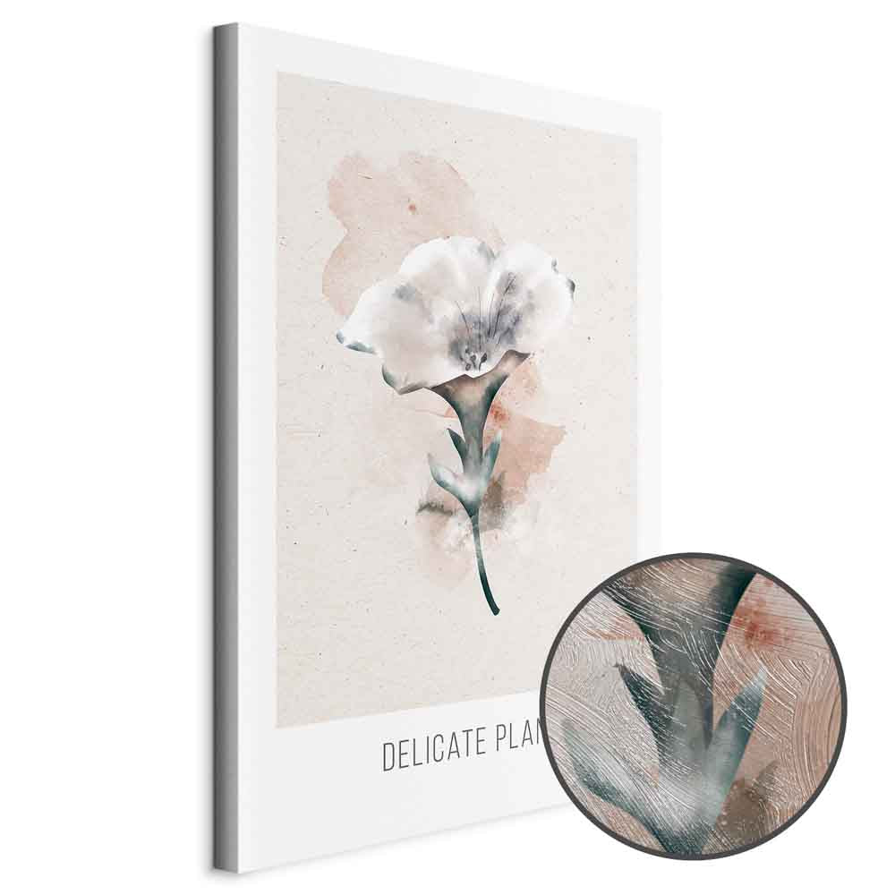 Delicate Plant Vertical Canvas Print