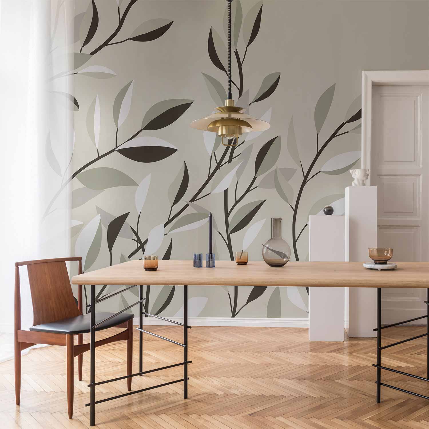 Wall Mural Leaves Climbing Leaves - First Variant