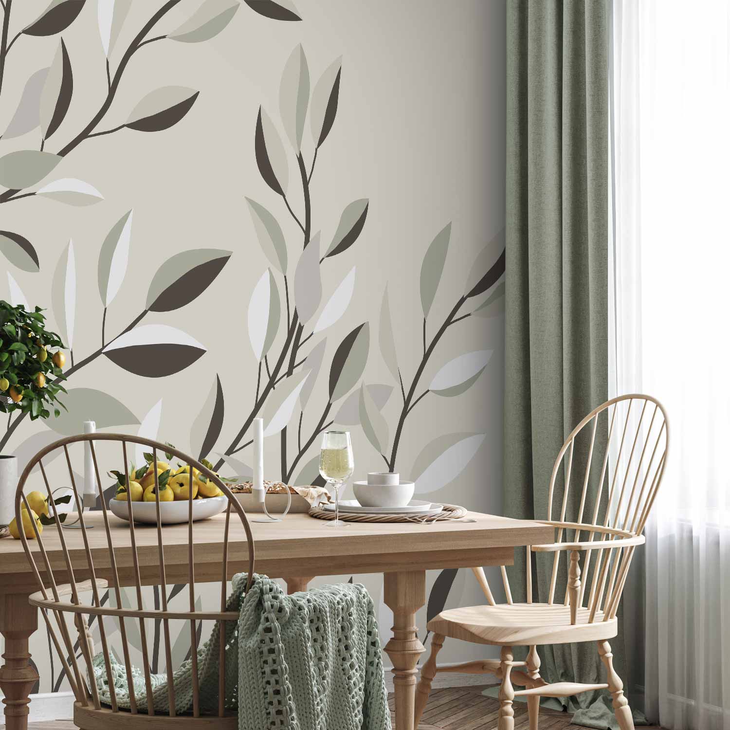 Climbing Leaves Nature Wall Mural