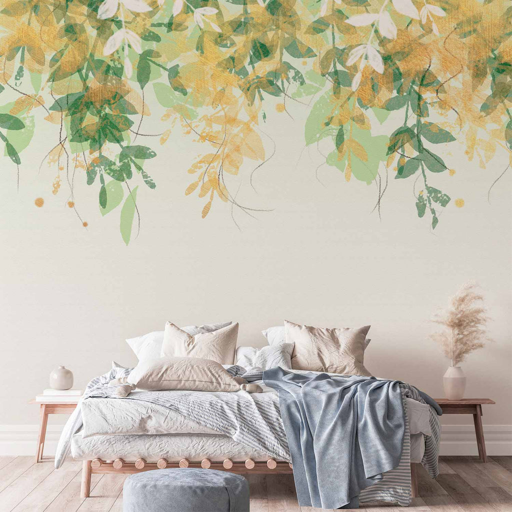 Green Leaves Nature Wall Mural