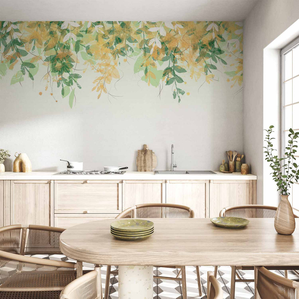 Wall Mural Leaves Under Vegetation