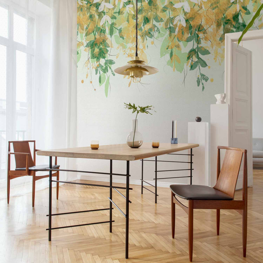 Green Leaves Nature Wall Mural