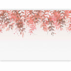 Wall Mural Under vegetation with pink leaves